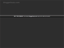 Tablet Screenshot of bloggerbuzz.com